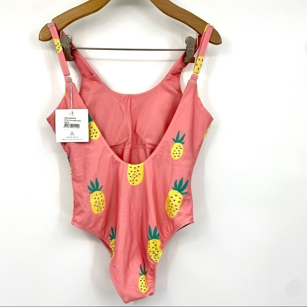 Skwosh Pineapple Party one piece swimsuit NWT! S - Picture 3 of 9